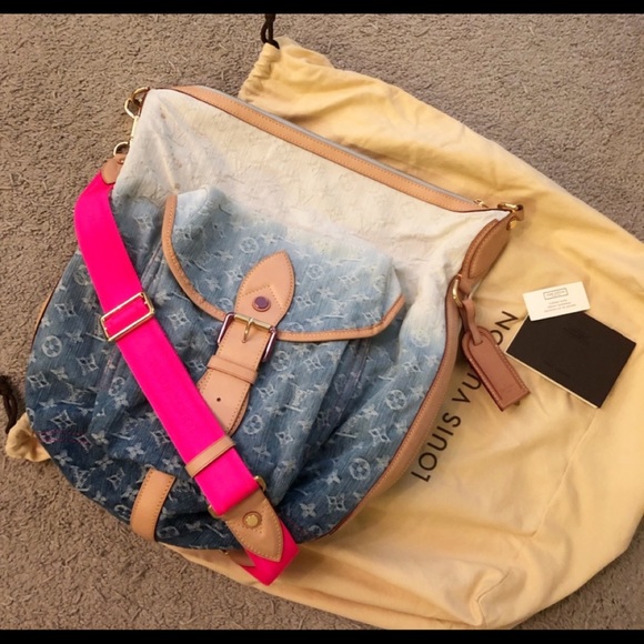 louis vuitton sunburst denim bag